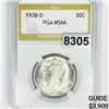 Image 1 : 1938-D Walking Liberty Half Dollar PGA - MS66
