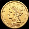 Image 1 : 1853 $2.50 Gold Quarter Eagle ABOUT UNCIRCULATED