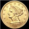Image 1 : 1852 $2.50 Gold Quarter Eagle UNCIRCULATED
