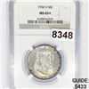 Image 1 : 1954-S Franklin Half Dollar NGC - MS65+ RED