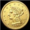 Image 1 : 1861 $2.50 Gold Quarter Eagle CLOSELY