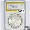 Image 1 : 1882-CC Morgan Silver Dollar PGA - MS65+