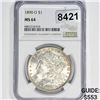 Image 1 : 1890-O Morgan Silver Dollar NGC - MS64