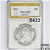 Image 1 : 1823 Ptchd 3 Capped Bust Half Dollar PGA - AU58