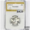 Image 1 : 1935-D Washington Silver Quarter PGA - MS65