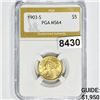 Image 1 : 1903-S $5 Gold Half Eagle PGA - MS64