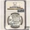 Image 1 : 1881-S Morgan Silver Dollar NGC - MS65