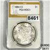 Image 1 : 1884-CC Morgan Silver Dollar PGA - MS63+