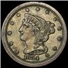 Image 1 : 1854 Braided Hair Half Cent CLOSELY UNCIRCULATED