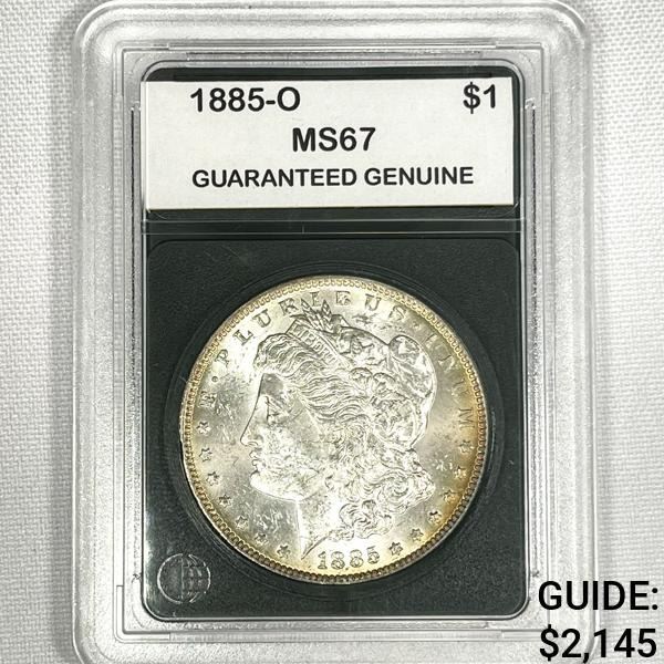 1885-O Morgan Silver Dollar - MS67