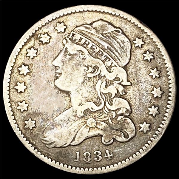 1834 Capped Bust Quarter LIGHTLY CIRCULATED