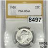 Image 1 : 1938 Washington Silver Quarter PGA - MS64