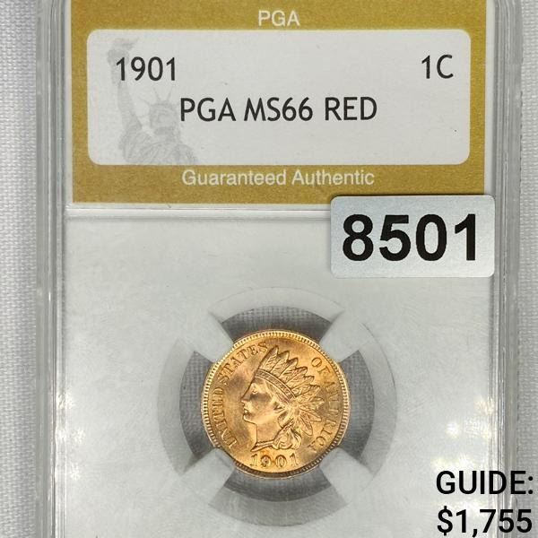1901 Indian Head Cent PGA - MS66RD