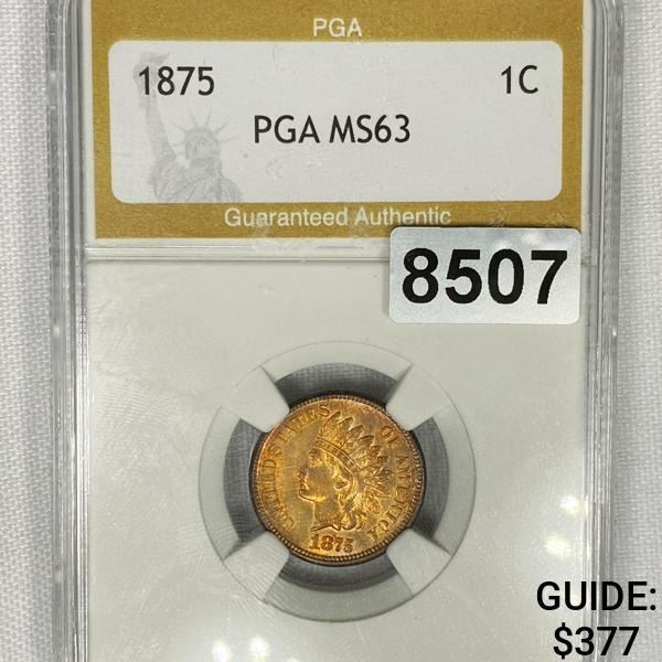 1875 Indian Head Cent PGA - MS63