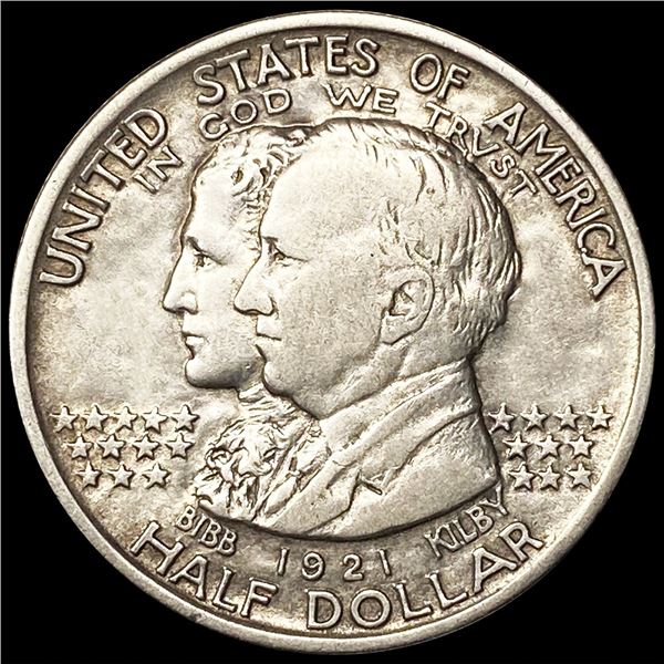 1921 Alabama Half Dollar NEARLY UNCIRCULATED