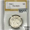 Image 1 : 1946-S Walking Liberty Half Dollar PGA - MS65+