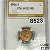 Image 1 : 1928-S Wheat Cent PGA - MS65RB