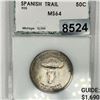 Image 1 : 1935 Spanish Trail Half Dollar PCI - MS64