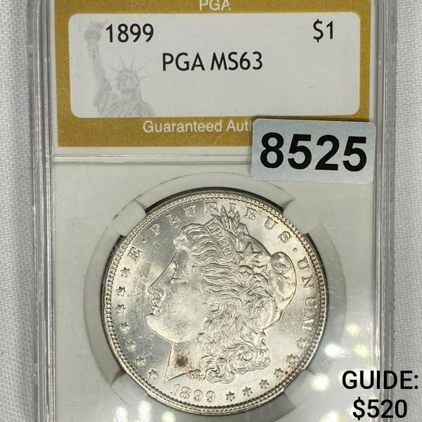 1899 Morgan Silver Dollar PGA - MS63