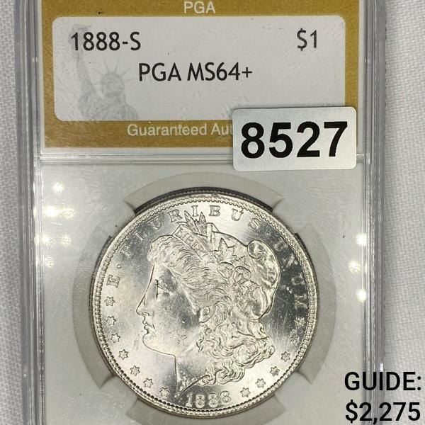 1888-S Morgan Silver Dollar PGA - MS64+