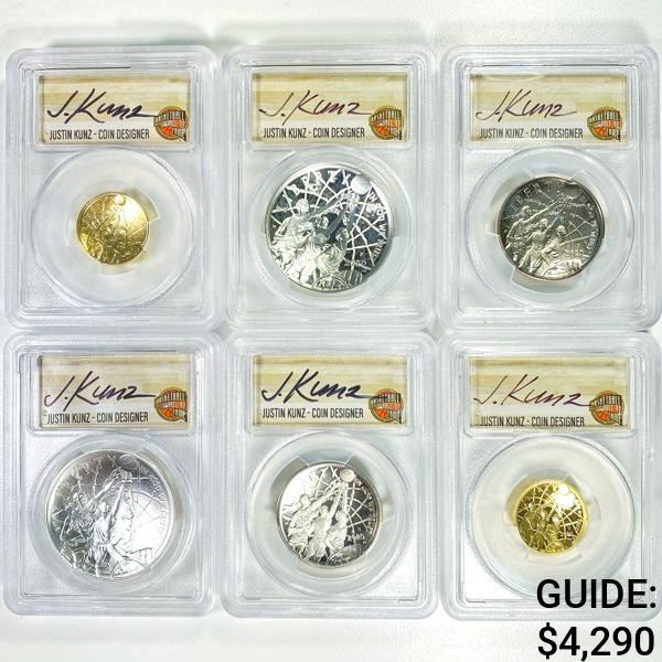 2020 (6) Basketball Hall of Fame Coins PCGS -