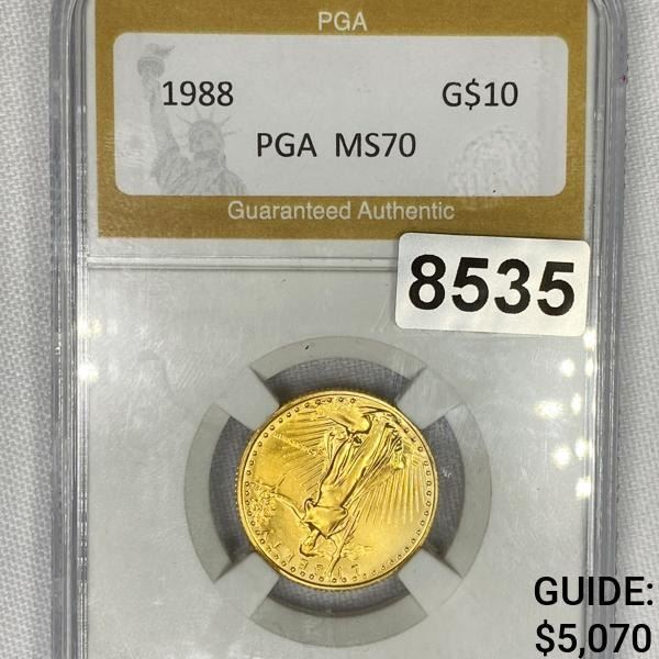 1988 $10 Gold Eagle PGA - MS70