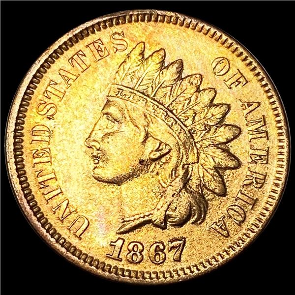 1867/7 Indian Head Cent UNCIRCULATED