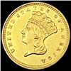 Image 1 : 1862 Ty 3 Rare Gold Dollar UNCIRCULATED