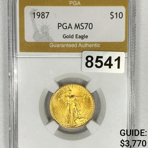 1987 $10 Gold Eagle PGA - MS70