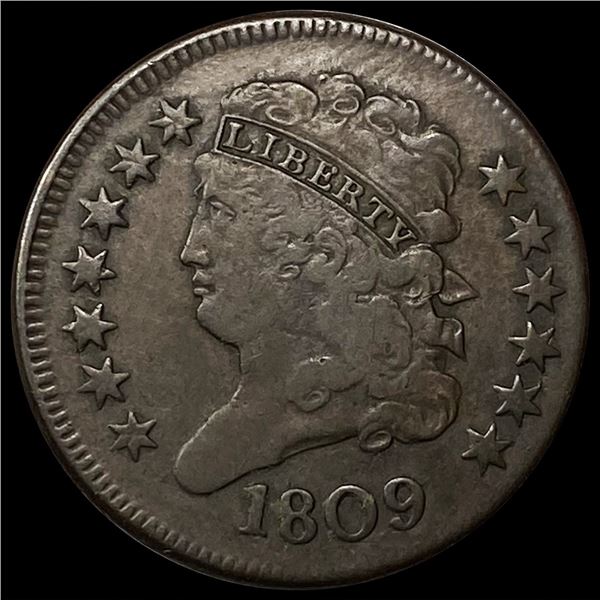 1809 Classic Head Half Cent LIGHTLY CIRCULATED