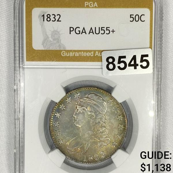 1832 Capped Bust Half Dollar PGA - AU55+