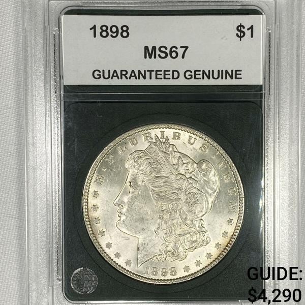 1898 Morgan Silver Dollar GG - MS67