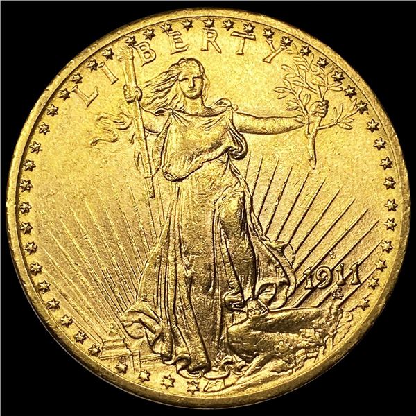 1911-D $20 Gold Double Eagle UNCIRCULATED