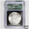 Image 1 : 1884-CC Morgan Silver Dollar ICG - MS64