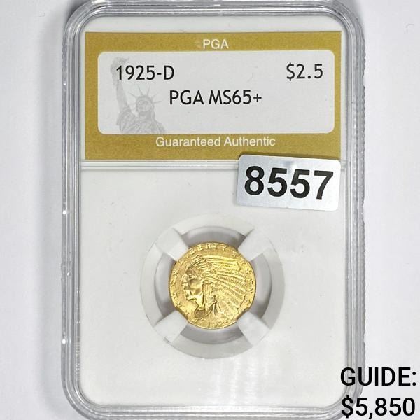 1925-O $2.50 Gold Quarter Eagle PGA - MS65+