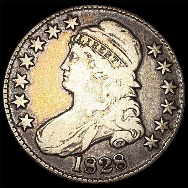 1828 Capped Bust Half Dollar LIGHTLY CIRCULATED