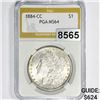 Image 1 : 1884-CC Morgan Silver Dollar PGA - MS64