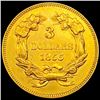 Image 2 : 1855 $3 Gold Piece CHOICE BU+