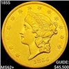 Image 1 : 1855 $20 Gold Double Eagle UNCIRCULATED+