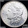 Image 1 : 1901 Morgan Silver Dollar UNCIRCULATED+