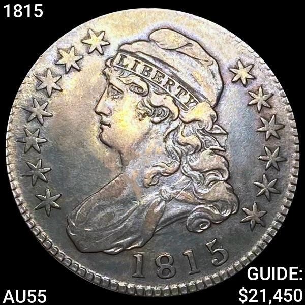 1815 Capped Bust Half Dollar CHOICE AU