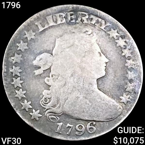 1796 Draped Bust Dime LIGHTLY CIRC