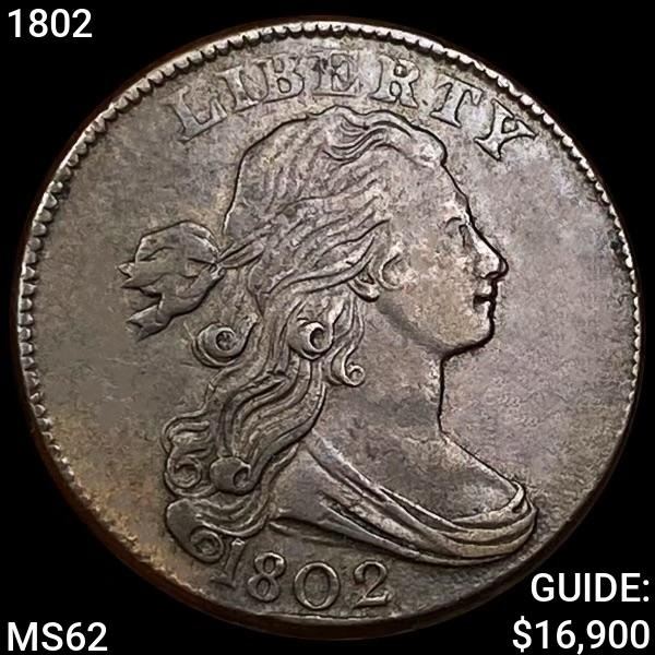 1802 Draped Bust Large Cent UNCIRULATED
