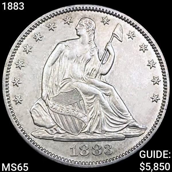 1883 Seated Liberty Half Dollar GEM BU