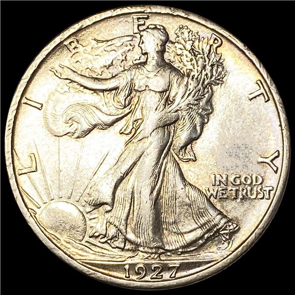 1927-S Walking Liberty Half Dollar NEARLY UNC