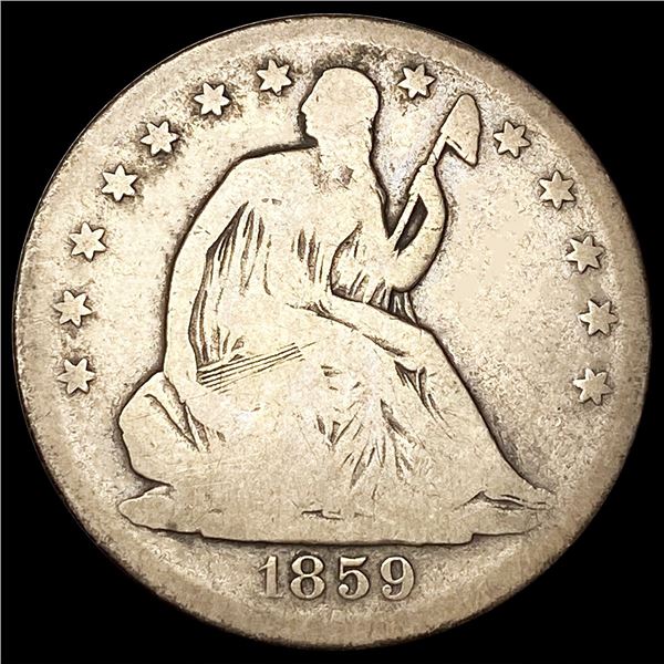 1859-S Seated Liberty Half Dollar NICELY CIRC