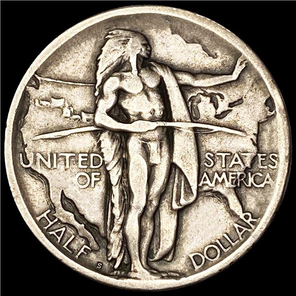 1926-S Oregon Trail Half Dollar LIGHTLY