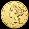 Image 1 : 1854 $5 Gold Half Eagle CLOSELY UNCIRCULATED