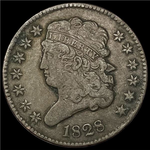 1828 Classic Head Half Cent ABOUT UNCIRCULATED
