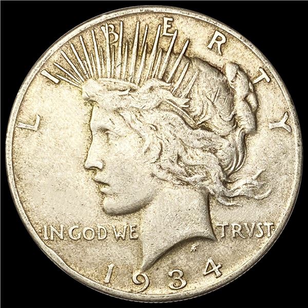 1934-S Silver Peace Dollar LIGHTLY CIRCULATED